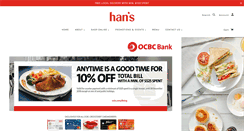 Desktop Screenshot of hans.com.sg