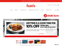 Tablet Screenshot of hans.com.sg